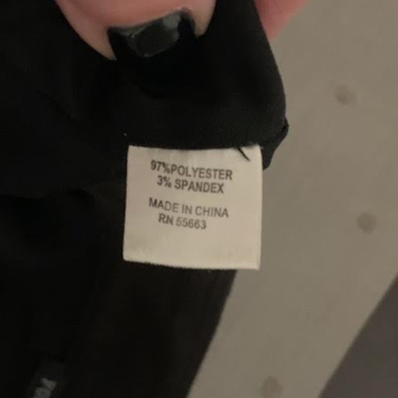 Fringed Black Vegan Suede skirt, size 12, NWT - Picture 3 of 4